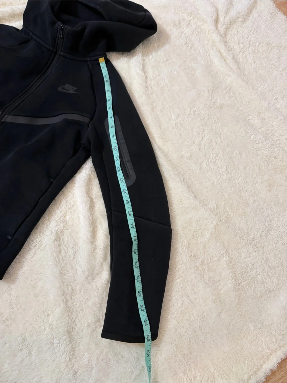 Nike Sportswear Tech Fleece Black Kids Full-Zip Hooded Jacket Kids Size Large